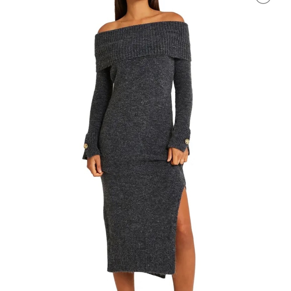 River Island long sleeve midi sweater dress